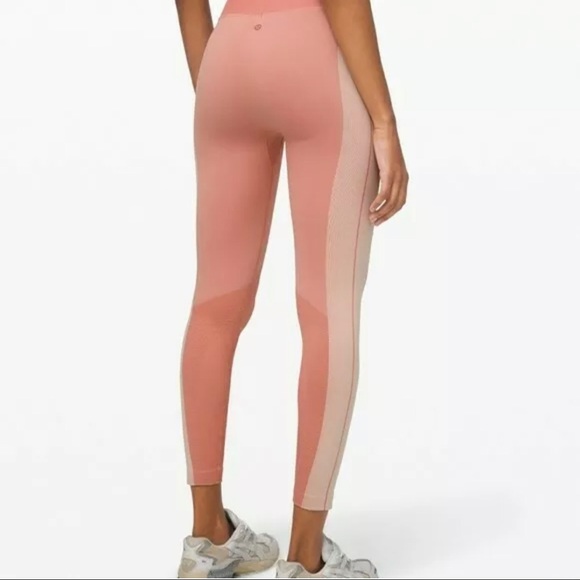 Lululemon Ebb to Train 25” Crop Copper Clay/Angel Wing Tight sz 6 - Picture 2 of 14